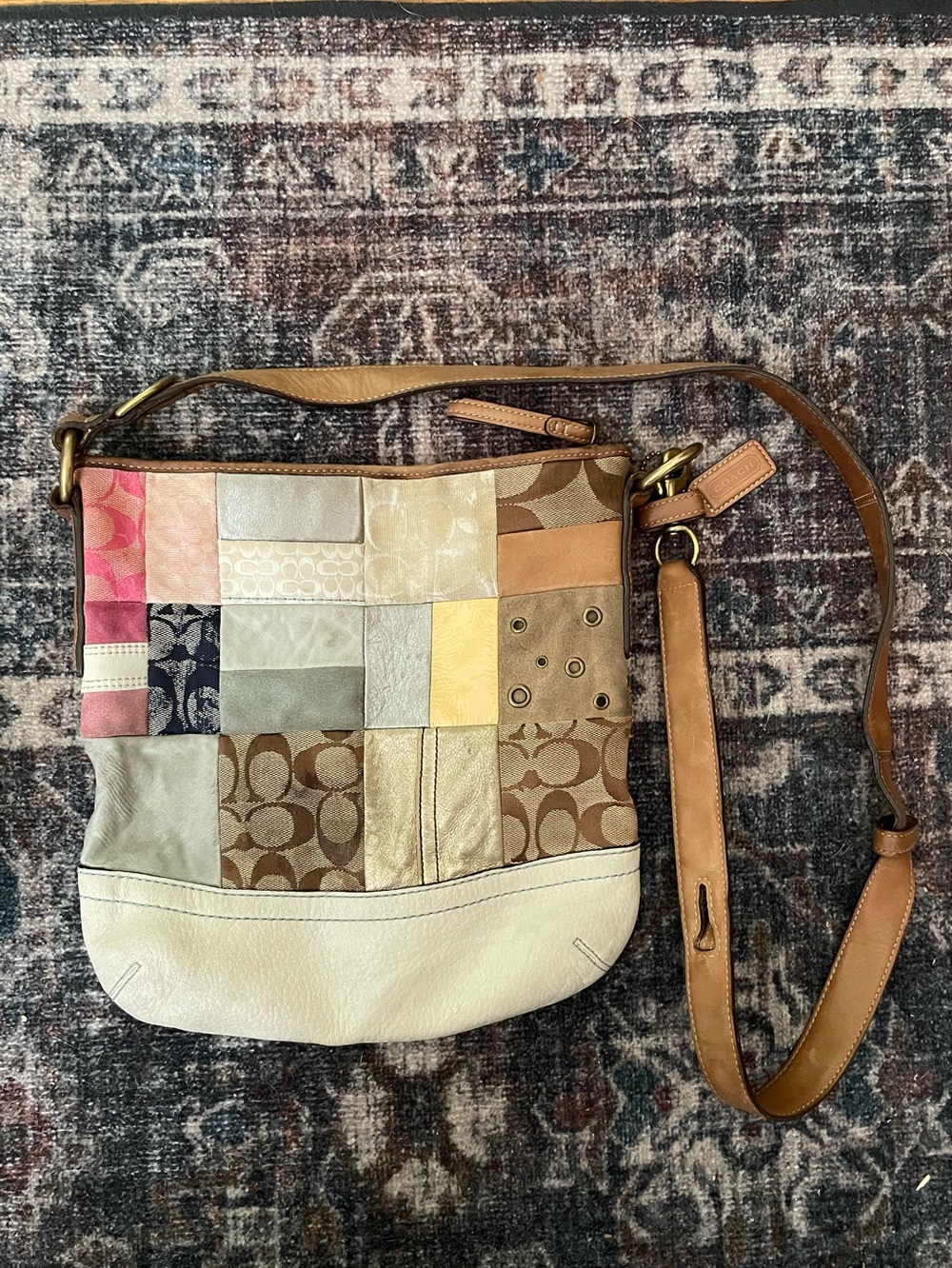 Signature patchwork crossbody
